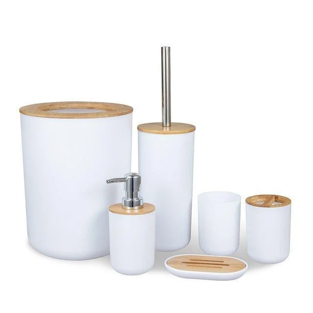 Bamboo Bathroom Set (6Pc) -