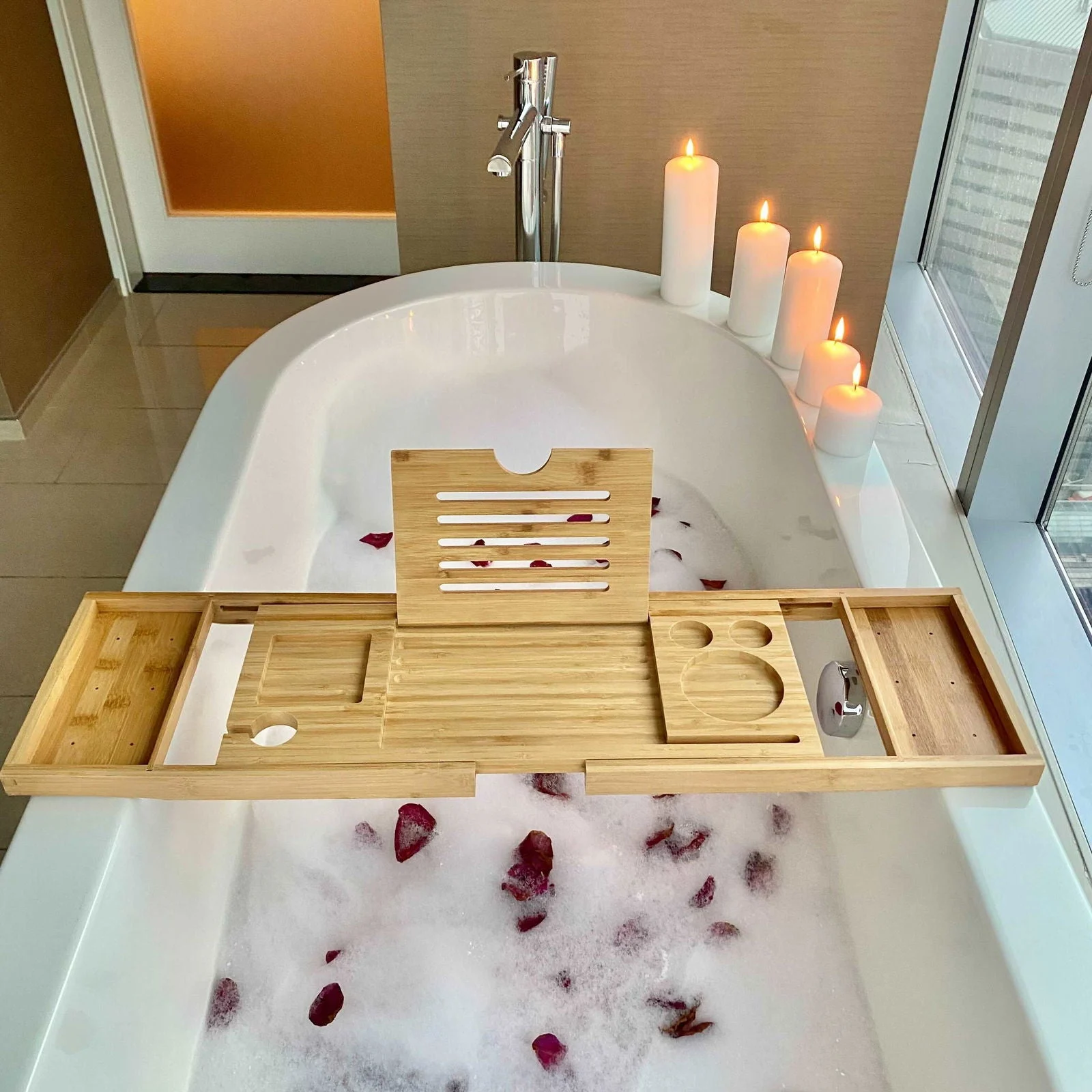 Bamboo Bathtub Tray -  - #tag1#