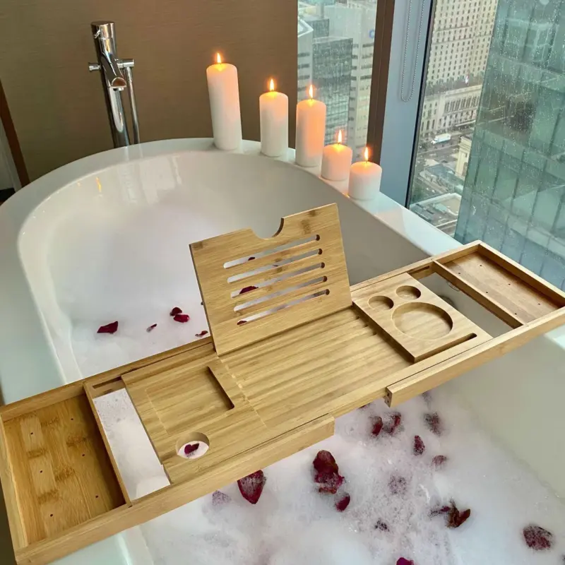 Bamboo Bathtub Tray tag1