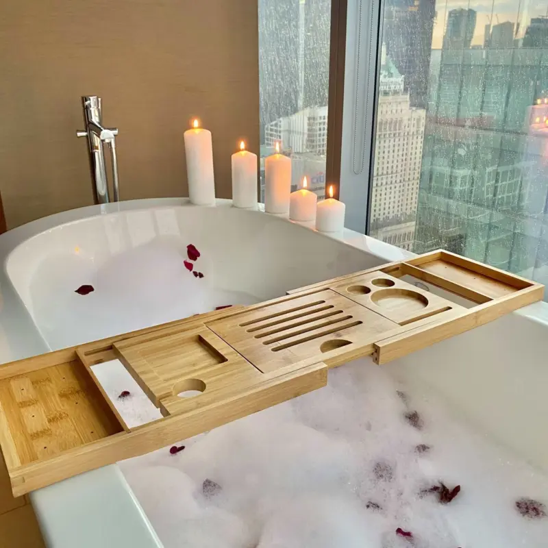 Bamboo Bathtub Tray tag1