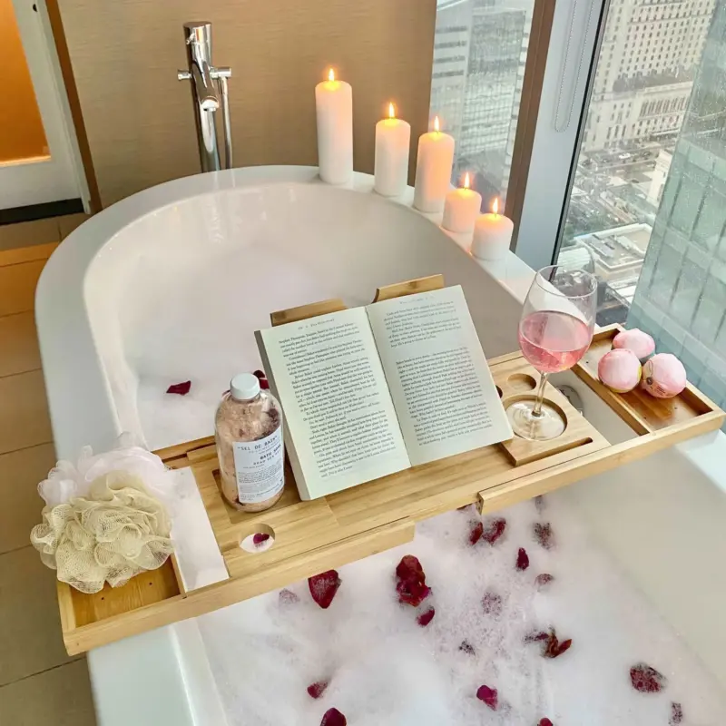 Bamboo Bathtub Tray tag1