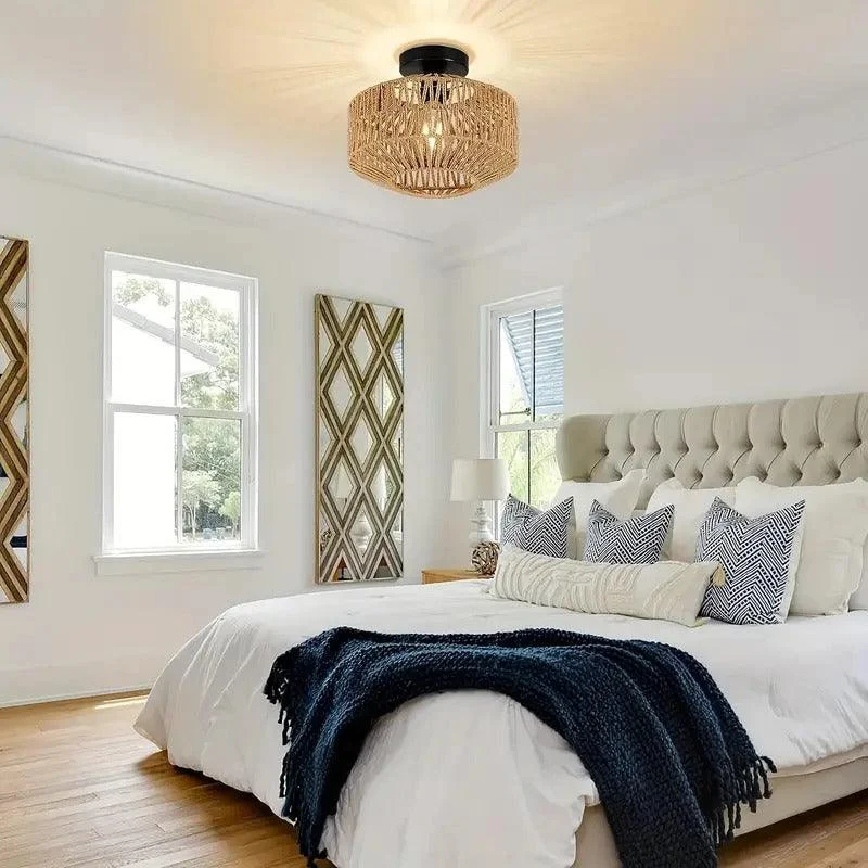 Bamboo Chandelier - Handwoven Pendant Lamp -  - #tag1#