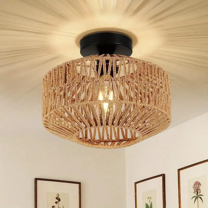 Bamboo Chandelier - Handwoven Pendant Lamp -  - #tag1#