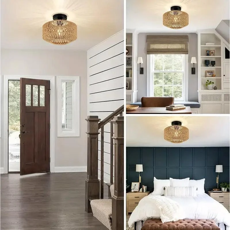 Bamboo Chandelier - Handwoven Pendant Lamp -  - #tag1#