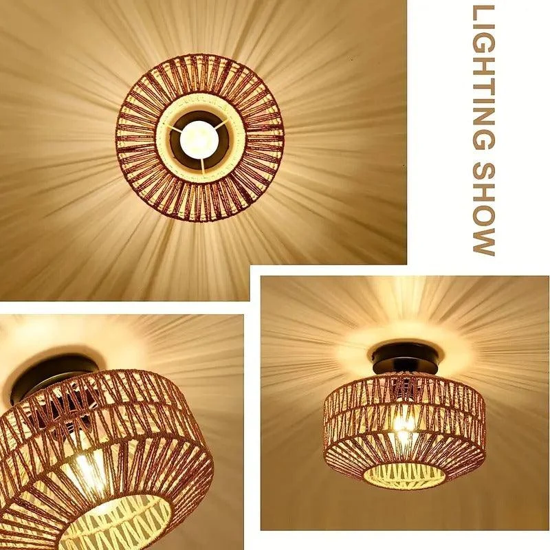 Bamboo Chandelier - Handwoven Pendant Lamp -  - #tag1#