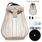Bamboo Pendant Lampshade tag1