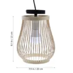 Bamboo Pendant Lampshade tag1