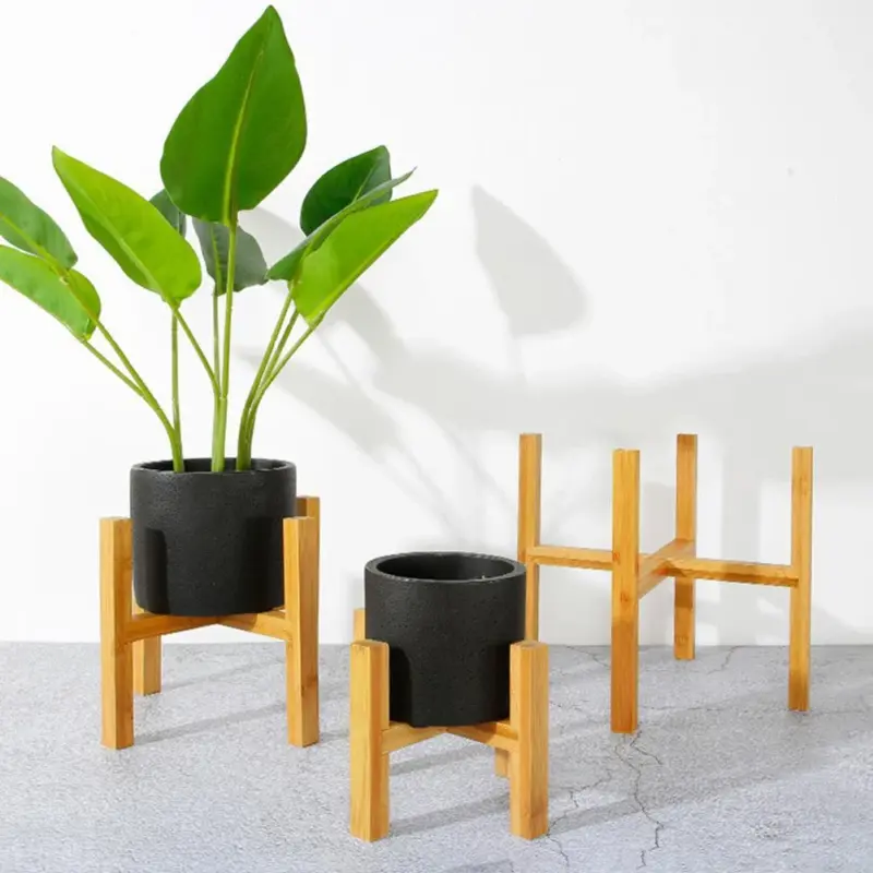 Bamboo Plant Base Stand