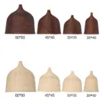 Bamboo Rattan Basket Hanging Lamp for Kitchen tag1