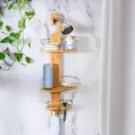Bamboo Shower Caddy tag1