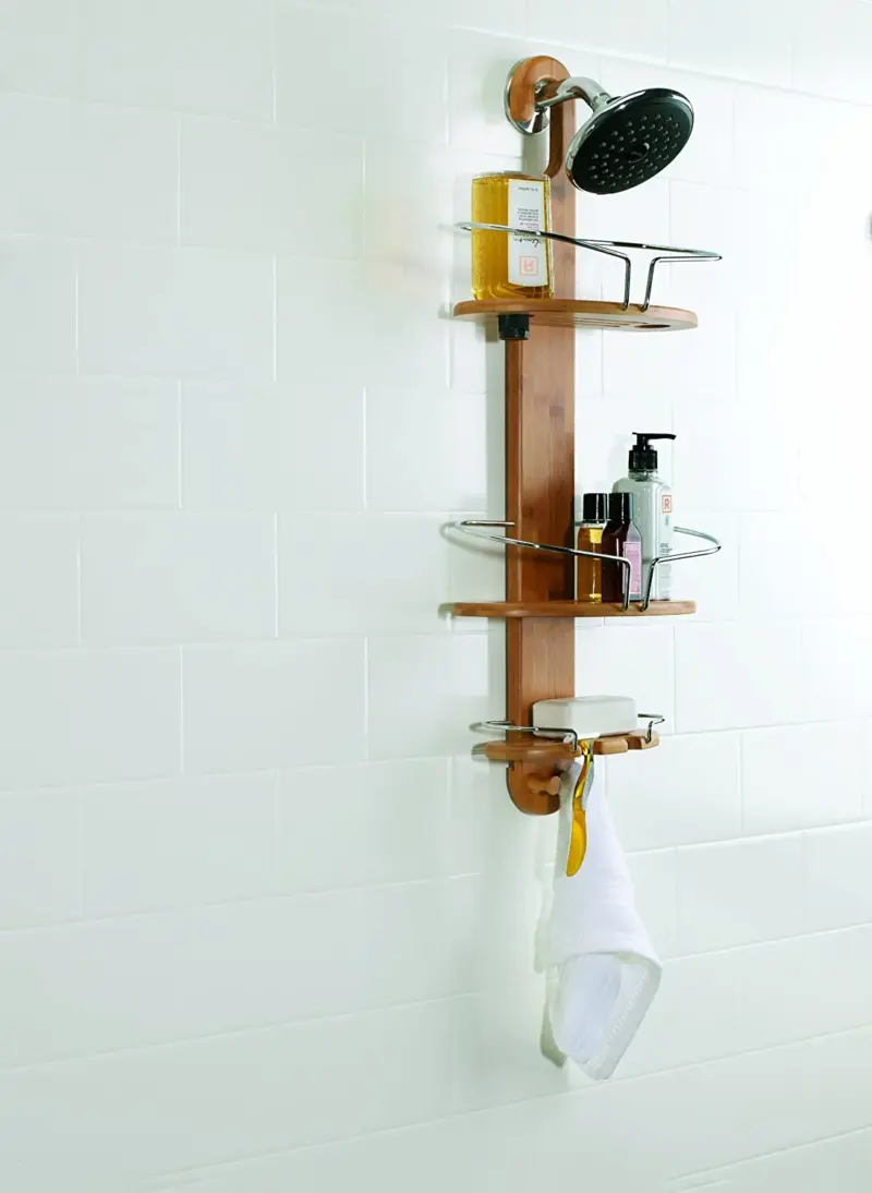 Bamboo Shower Caddy tag1