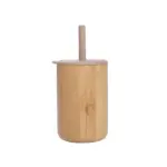 Bamboo Silicon Sippy Cup With Straw tag1