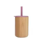 Bamboo Silicon Sippy Cup With Straw tag1