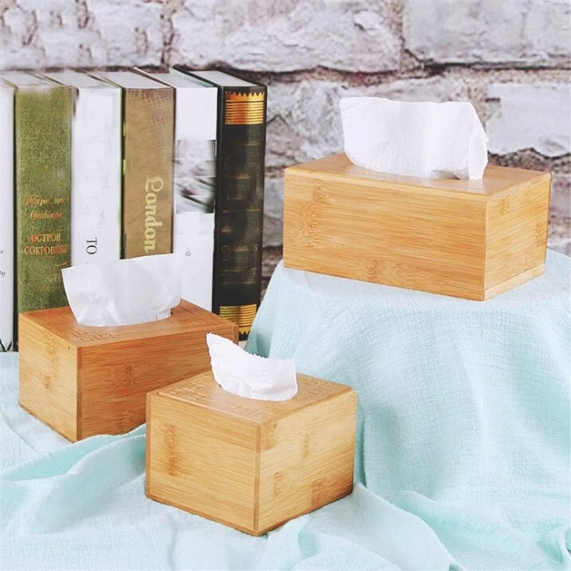 Bamboo Tissue Box -  - #tag1#