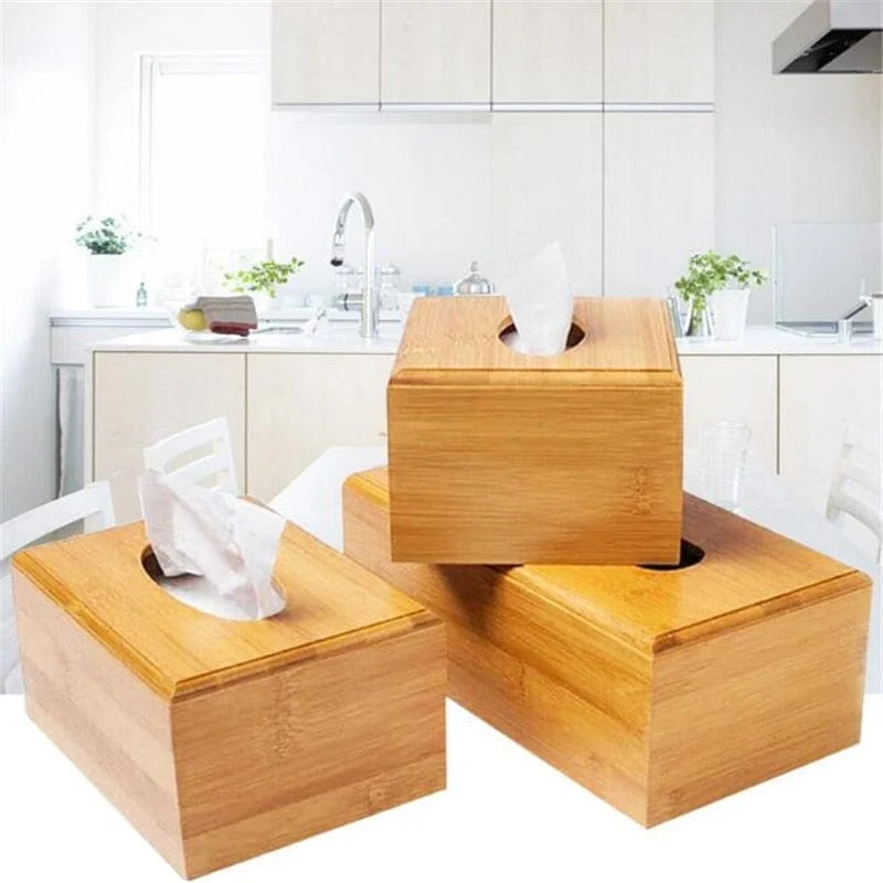 Bamboo Tissue Box -  - #tag1#