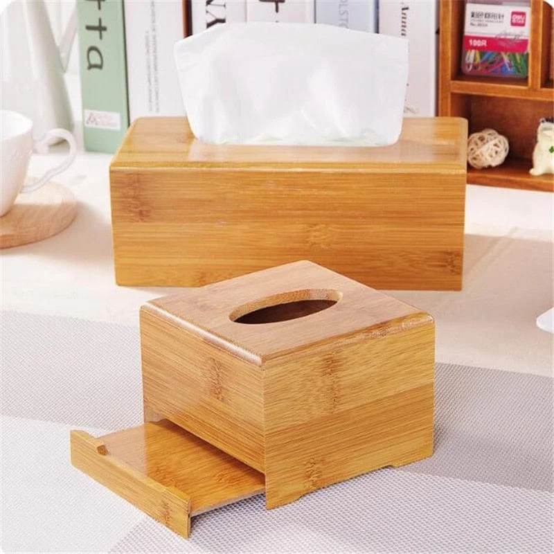 Bamboo Tissue Box -  - #tag1#