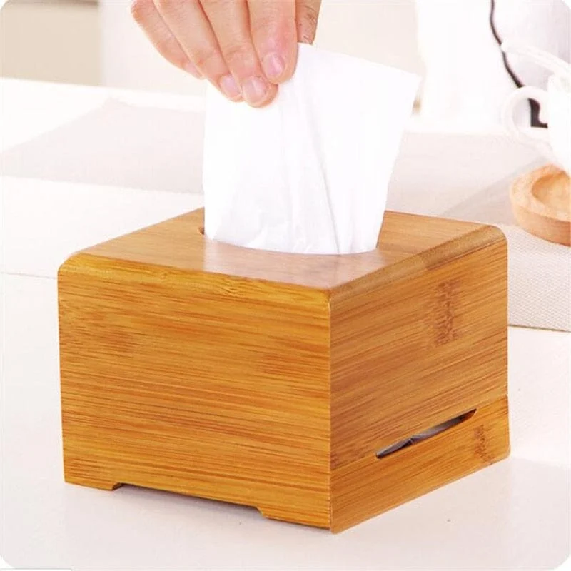 Bamboo Tissue Box -  - #tag1#