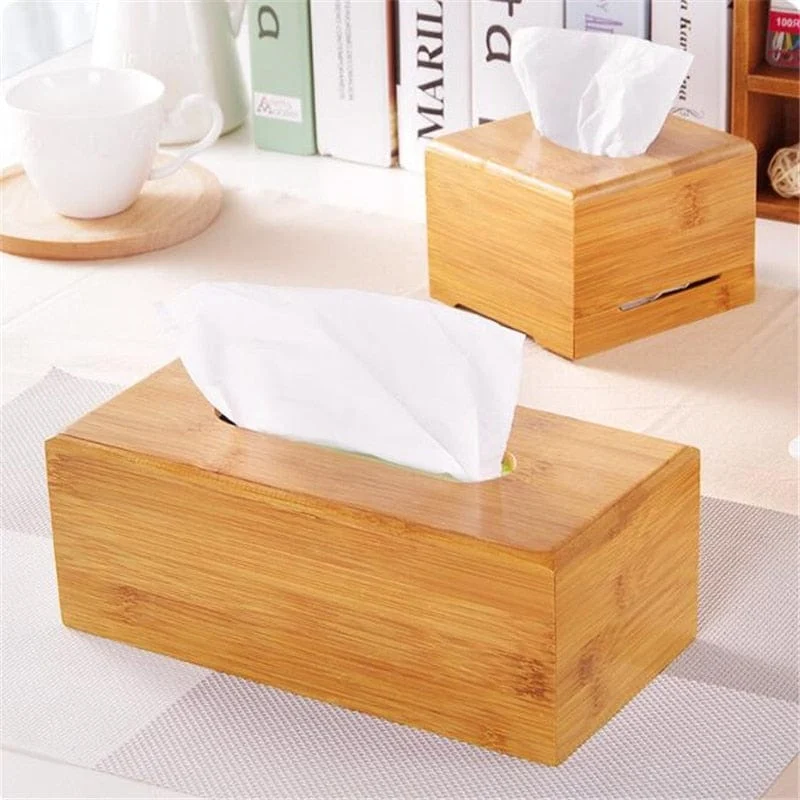 Bamboo Tissue Box -  - #tag1#