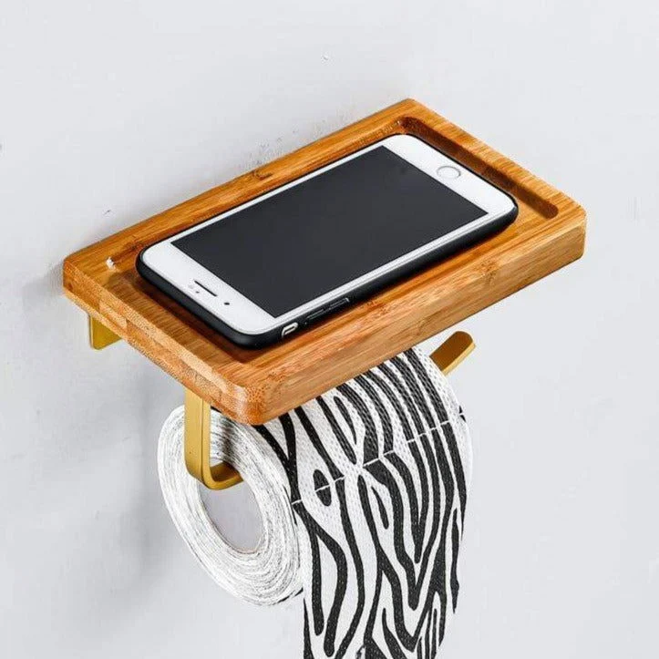 Bamboo Toilet Paper Shelf -  - #tag1#