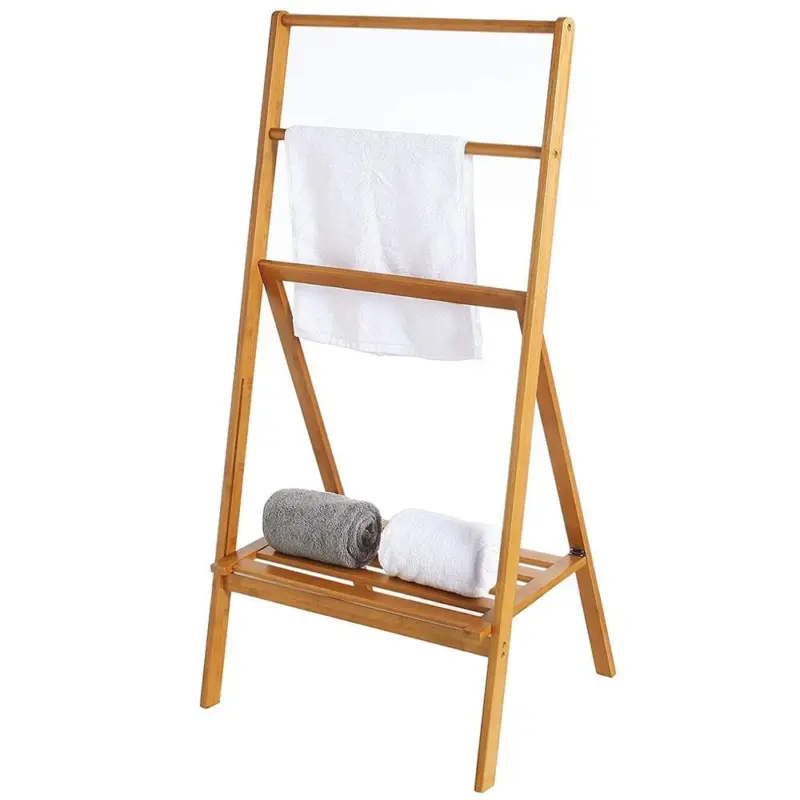Bamboo Towel Stand tag1