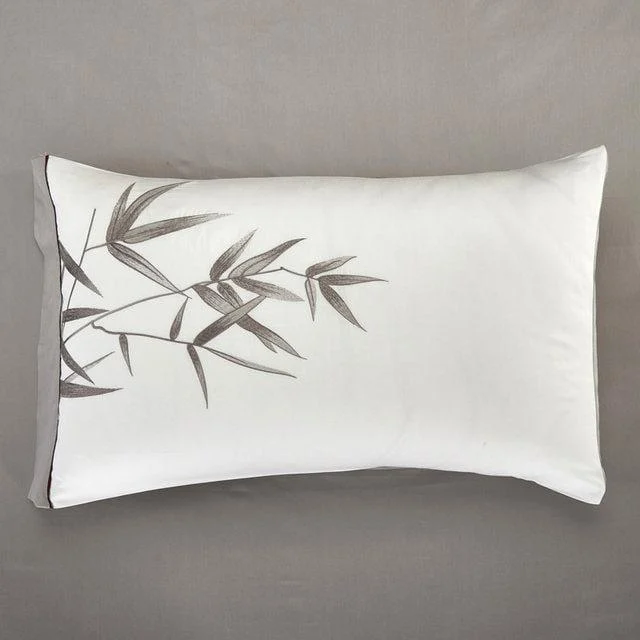 Bamboo White Bloom – Duvet Cover Set made of Egyptian Cotton -  - #tag1#