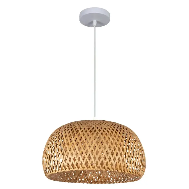 Bamboo Wicker Pendant Lamp Natural Pendant 30x18 tag1