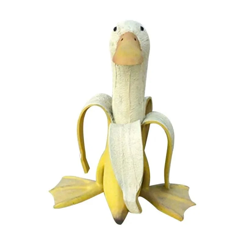 Banana Duckie Sculpture | Playful Garden Decoration! -  - #tag1#