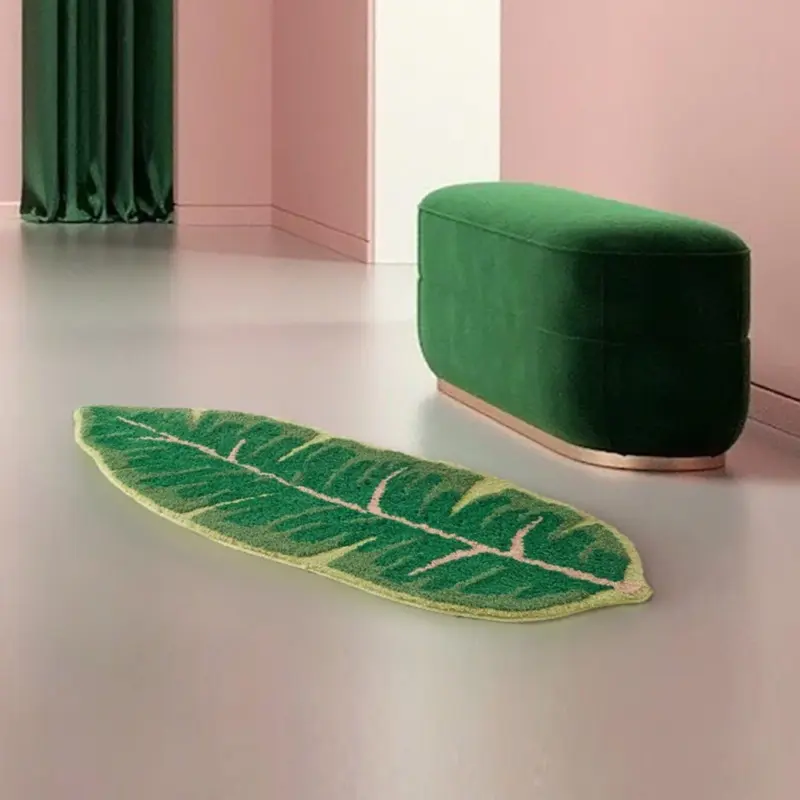 Banana and Monstera Mat tag1