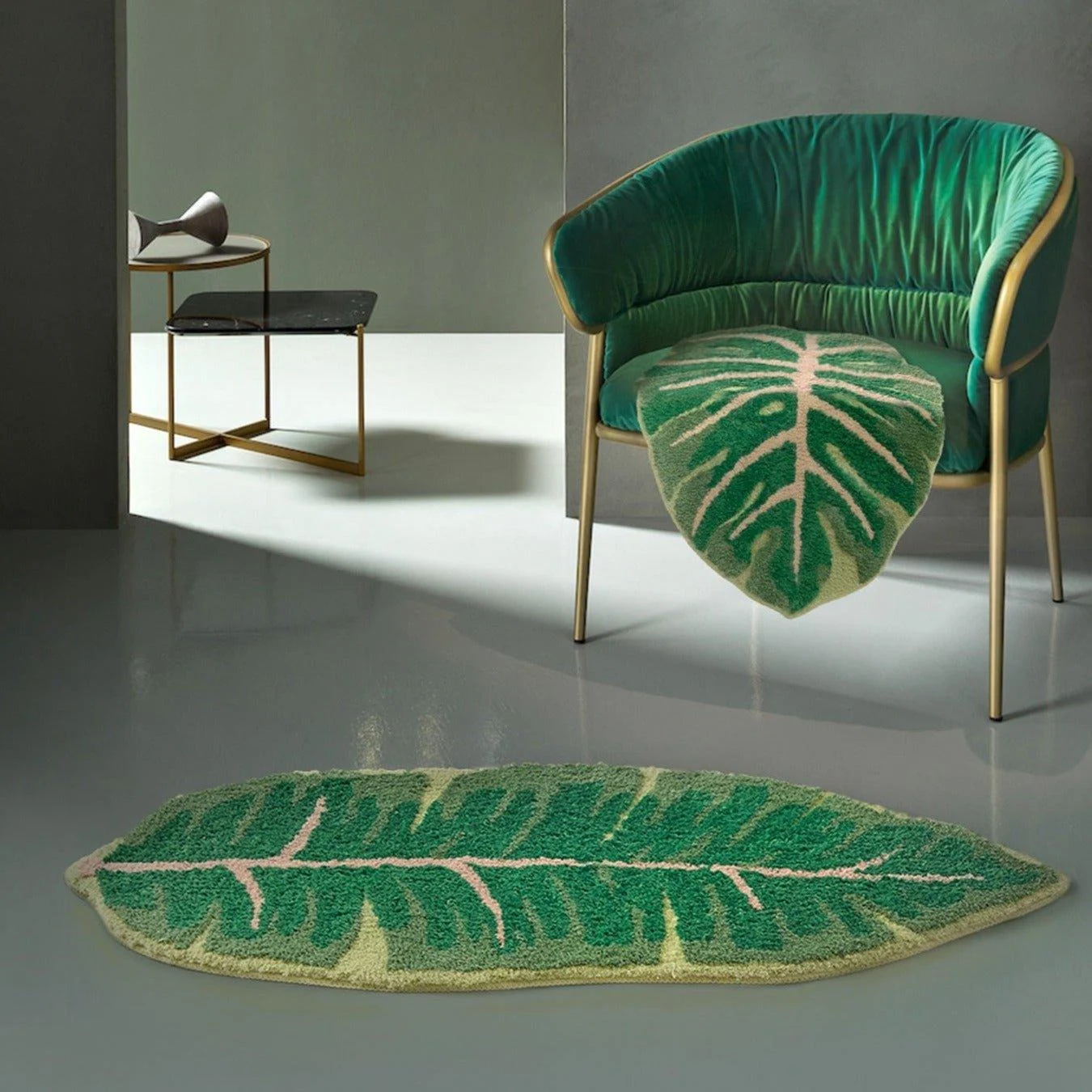 Banana and Monstera Mat -  - #tag1#