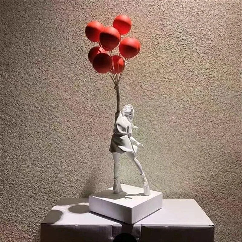 Banksy Balloon Girl Statue -