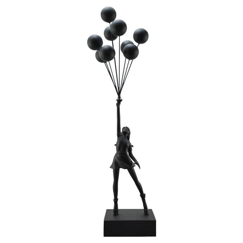 Banksy Balloon Girl Statue -