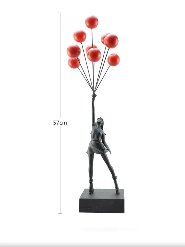 Banksy Balloon Girl Statue -