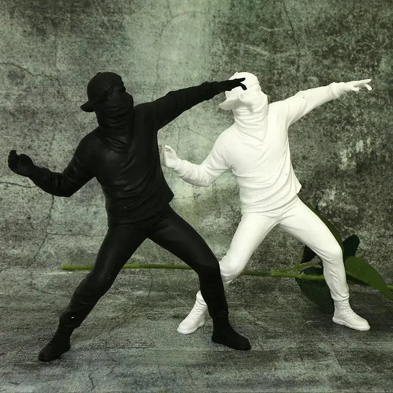 Banksy Flower Thrower Statue -  - #tag1#