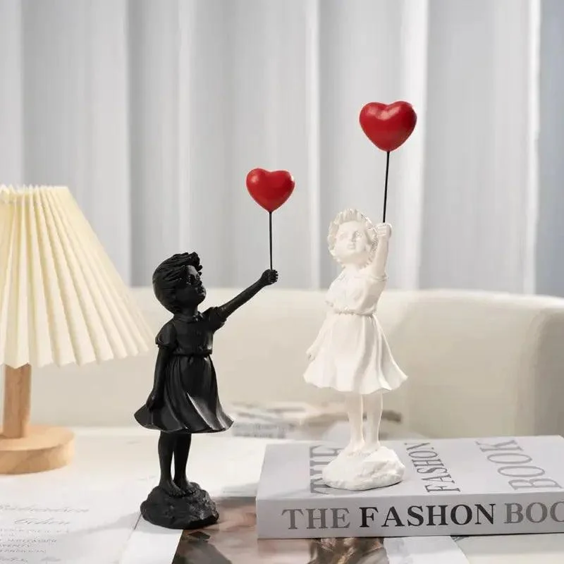 Banksy Flying Balloon Girl Statue -  - #tag1#