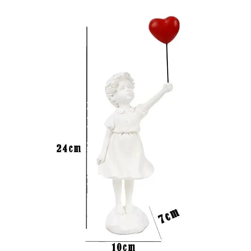 Banksy Flying Balloon Girl Statue -  - #tag1#