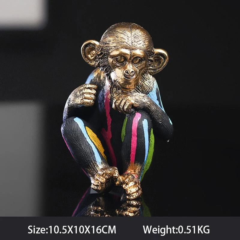 Banksy Monkey Statue - 