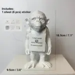 Banksy Monkey Street Art Sculpture tag1