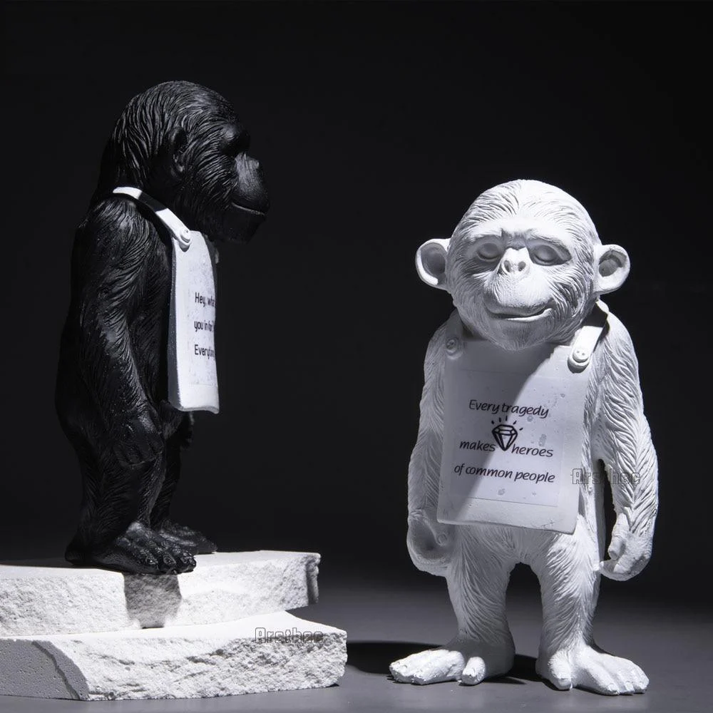 Banksy Monkey Street Art Sculpture -  - #tag1#
