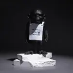 Banksy Monkey Street Art Sculpture tag1