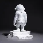 Banksy Monkey Street Art Sculpture tag1