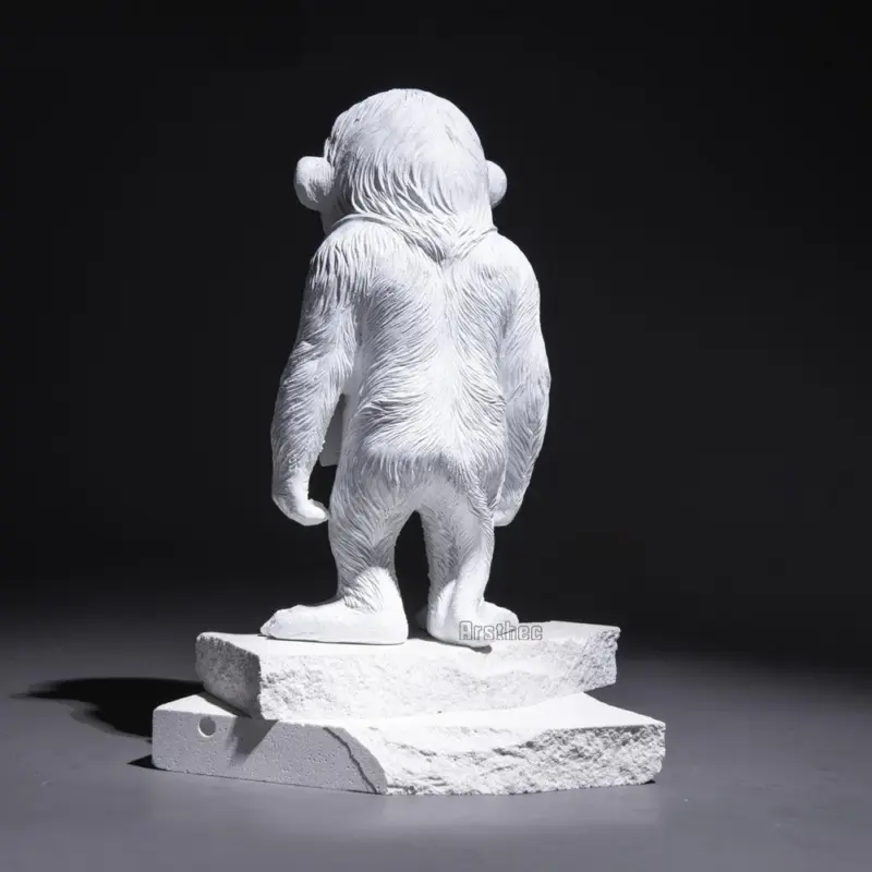 Banksy Monkey Street Art Sculpture tag1