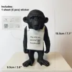 Banksy Monkey Street Art Sculpture tag1