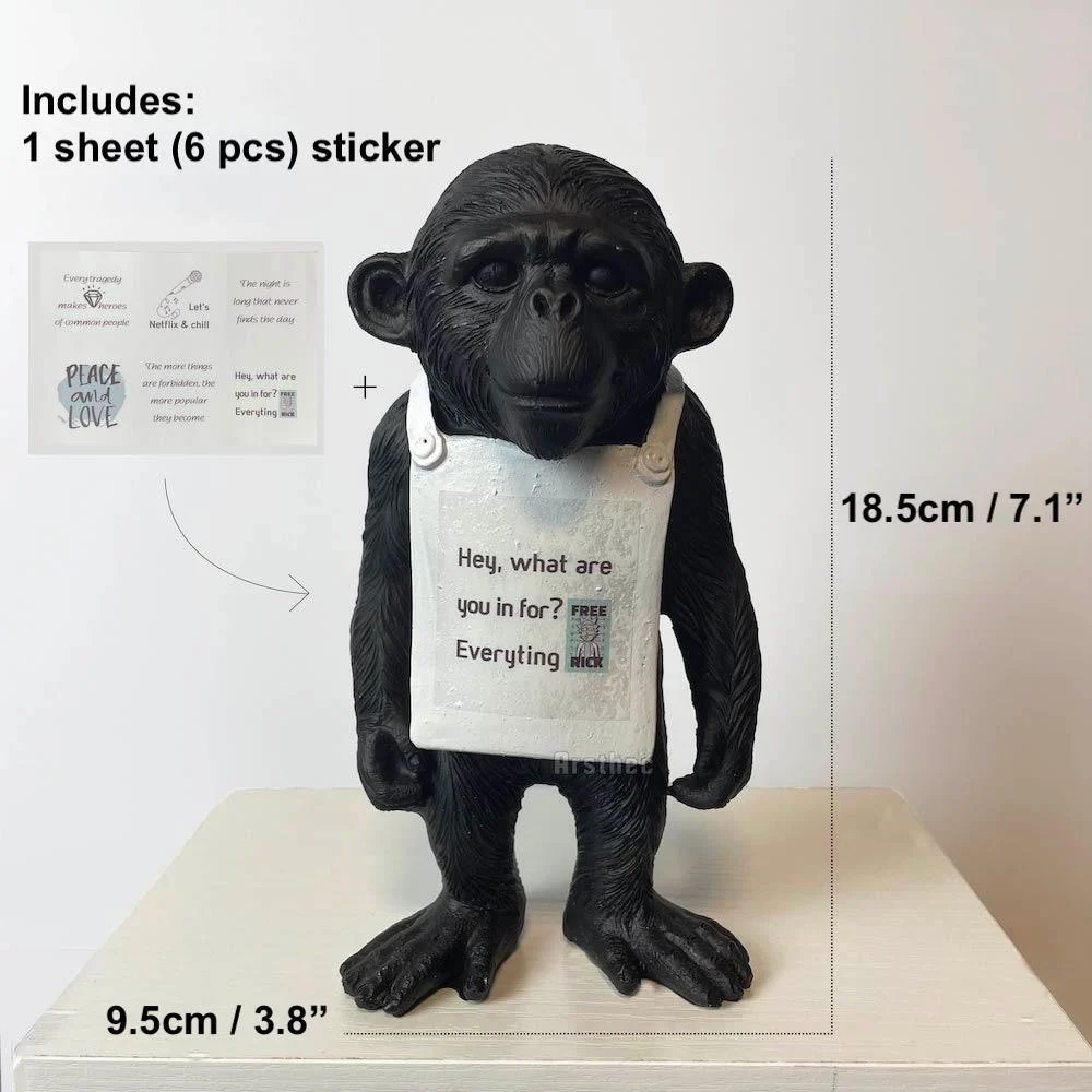 Banksy Monkey Street Art Sculpture -  - #tag1#