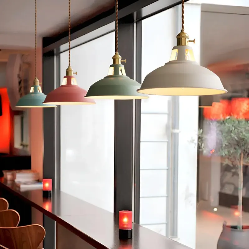 BarnFlare Ceiling Lights Colorful Industrial LED Macaron Pendant Lamp tag1