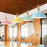 BarnFlare Ceiling Lights Colorful Industrial LED Macaron Pendant Lamp tag1