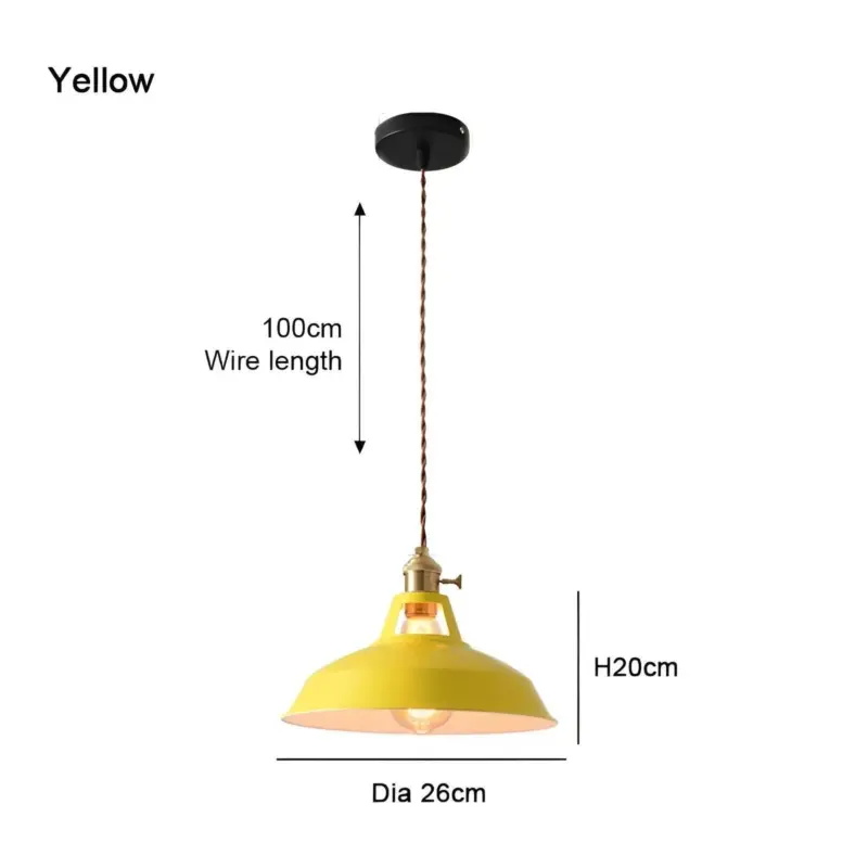 BarnFlare Ceiling Lights Colorful Industrial LED Macaron Pendant Lamp tag1