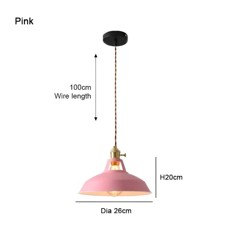 BarnFlare Ceiling Lights Colorful Industrial LED Macaron Pendant Lamp tag1