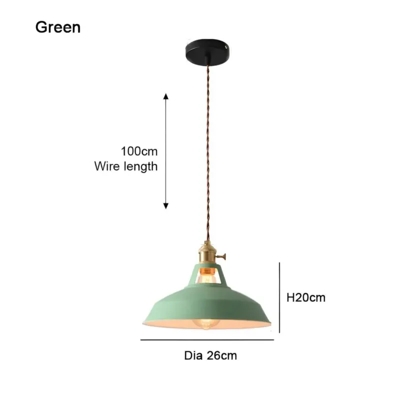 BarnFlare Ceiling Lights Colorful Industrial LED Macaron Pendant Lamp tag1