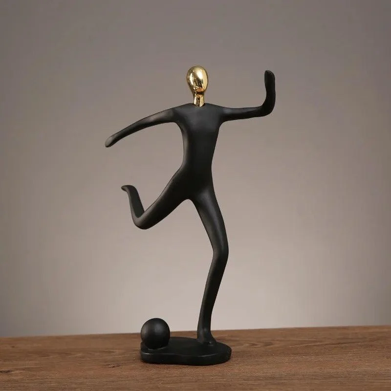 Baseball Football Sports Resin Abstract Figure Sculptures and Statues Decoration Home Decoration -