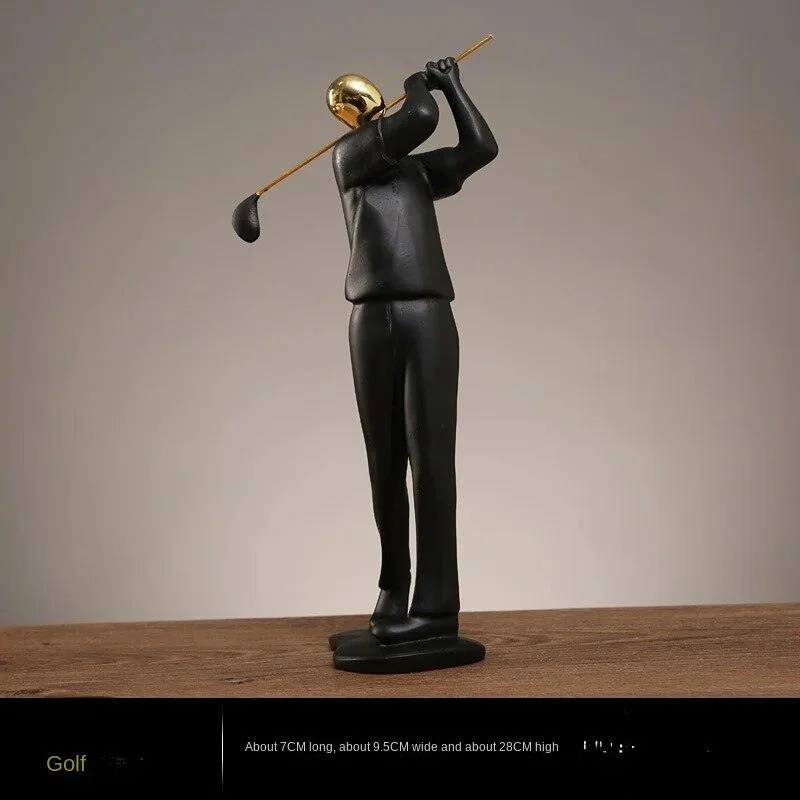 Baseball Football Sports Resin Abstract Figure Sculptures and Statues Decoration Home Decoration -